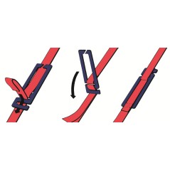 Pritschen Sicherungsgurte weiss