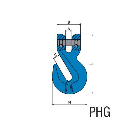 Parallelhaken mit Gabelkopf Grad 100