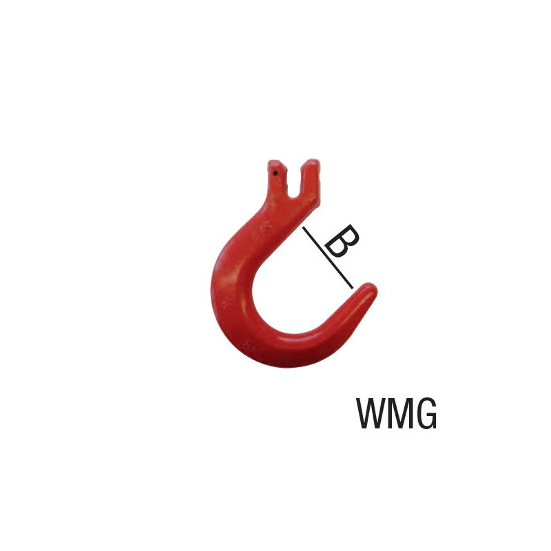 Weitmaulhaken mit Gabel Grad 80