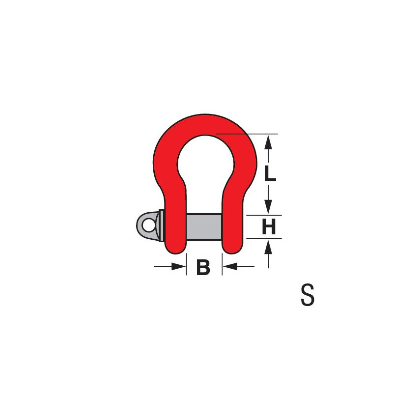 Schäkel geschweift Grad 80