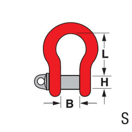 Schäkel geschweift Grad 80