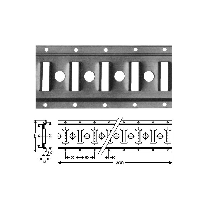 ZURRfix Langloch Ankerschienen Aluminium