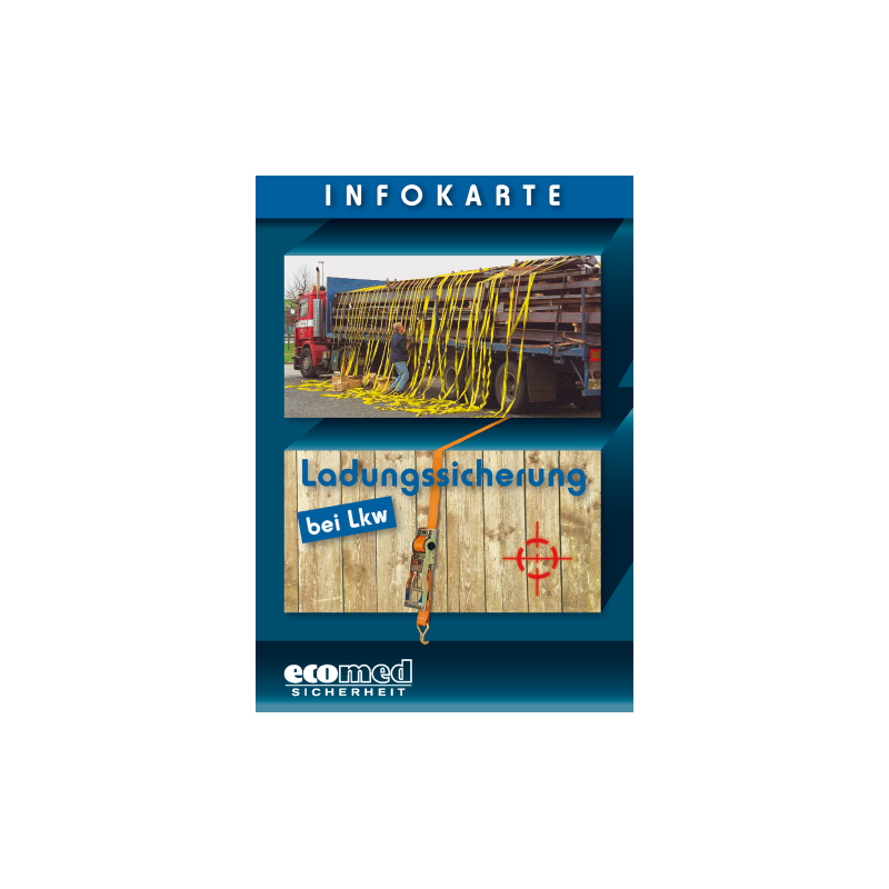 Infokarte Ladungssicherung bei LKW